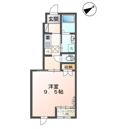 渡利新築アパートの物件間取画像